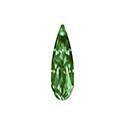 Aurora Crystal Point Back Fancy Stone Foiled - Raindrop 20x6MM PERIDOT #9013