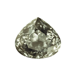 Aurora Crystal Point Back Fancy Stone Foiled - Wide Pear 15.5x14MM BLACK DIAMOND #1021