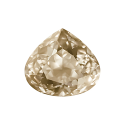 Aurora Crystal Point Back Fancy Stone Foiled - Wide Pear 15.5x14MM GOLDEN SHADOW #0001GSH