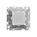 Aurora Crystal Point Back Fancy Stone Foiled - Square 4MM CRYSTAL #0001