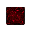 Aurora Crystal Point Back Fancy Stone Foiled - Square Princess Cut 10x10MM LT SIAM #4002
