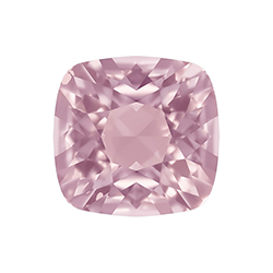 Aurora Crystal Point Back Fancy Stone Foiled - Square Antique 12x12MM LIGHT ROSE #5002