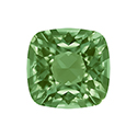 Aurora Crystal Point Back Fancy Stone Foiled - Square Antique 10x10MM PERIDOT #9013