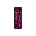 Aurora Crystal Point Back Fancy Stone Foiled - Princess Baguette 21X07MM AMETHYST #6021
