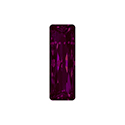 Aurora Crystal Point Back Fancy Stone Foiled - Princess Baguette 15X05MM FUCHSIA #5011