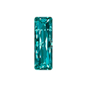 Aurora Crystal Point Back Fancy Stone Foiled - Princess Baguette 15X05MM INDICOLITE #8032