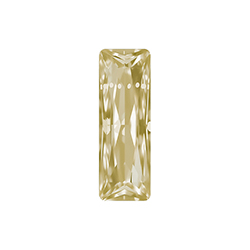 Aurora Crystal Point Back Fancy Stone Foiled - Princess Baguette 21X07MM JONQUIL #2001
