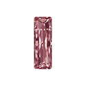 Aurora Crystal Point Back Fancy Stone Foiled - Princess Baguette 21X07MM LT AMETHYST #6002