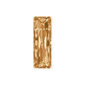 Aurora Crystal Point Back Fancy Stone Foiled - Princess Baguette 15X05MM LT COLORADO TOPAZ #3031