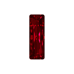 Aurora Crystal Point Back Fancy Stone Foiled - Princess Baguette 21X07MM LT SIAM #4002
