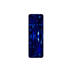 Aurora Crystal Point Back Fancy Stone Foiled - Princess Baguette 21X07MM MONTANA #7025