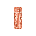 Aurora Crystal Point Back Fancy Stone Foiled - Princess Baguette 15X05MM PADPARADSCHA #4031