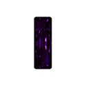 Aurora Crystal Point Back Fancy Stone Foiled - Princess Baguette 15X05MM PURPLE VELVET #6023