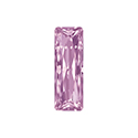 Aurora Crystal Point Back Fancy Stone Foiled - Princess Baguette 15X05MM ROSALINE #5004