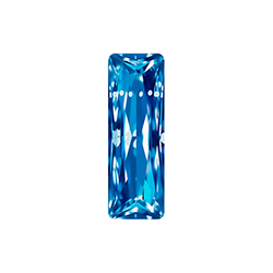 Aurora Crystal Point Back Fancy Stone Foiled - Princess Baguette 21X07MM SAPPHIRE #7026
