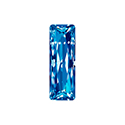 Aurora Crystal Point Back Fancy Stone Foiled - Princess Baguette 21X07MM SAPPHIRE #7026
