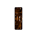 Aurora Crystal Point Back Fancy Stone Foiled - Princess Baguette 21X07MM SMOKED TOPAZ #3052