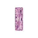 Aurora Crystal Point Back Fancy Stone Foiled - Princess Baguette 15X05MM VIOLET #6003
