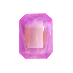 Aurora Crystal Point Back Fancy Stone unfoiled - Cushion Octagon 18x13MM CRYSTAL DELITE POWDER ROSE #0401PRODEL
