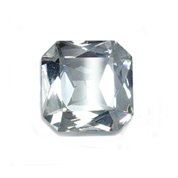 Aurora Crystal Point Back Fancy Stone Foiled - Square Octagon 12x12MM CRYSTAL #0001