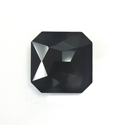 Aurora Crystal Point Back Fancy Stone Foiled - Square Octagon 14x14MM JET #1131
