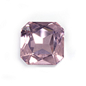 Aurora Crystal Point Back Fancy Stone Foiled - Square Octagon 23x23MM LIGHT ROSE #5002