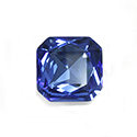 Aurora Crystal Point Back Fancy Stone Foiled - Square Octagon 23x23MM LIGHT SAPPHIRE #7002
