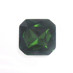 Aurora Crystal Point Back Fancy Stone Foiled - Square Octagon 23x23MM OLIVINE #9032