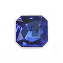Aurora Crystal Point Back Fancy Stone Foiled - Square Octagon 23x23MM SAPPHIRE #7026
