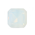 Aurora Crystal Point Back Fancy Stone Foiled - Square Octagon 23x23MM WHITE OPAL #0203