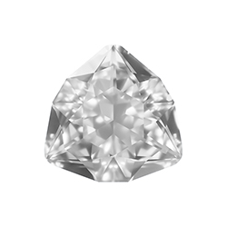 Aurora Crystal Point Back Fancy Stone Foiled - Trilliant 12MM CRYSTAL #0001