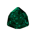 Aurora Crystal Point Back Fancy Stone Foiled - Trilliant 12MM EMERALD #9021

