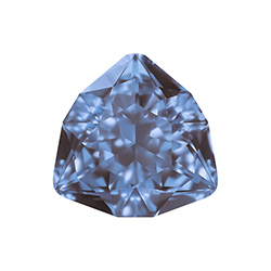 Aurora Crystal Point Back Fancy Stone Foiled - Trilliant 7MM TANZANITE #6032