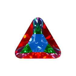 Aurora Crystal Point Back Fancy Stone Foiled - Triangle 23x23MM BERMUDA BLUE #0001BBL
