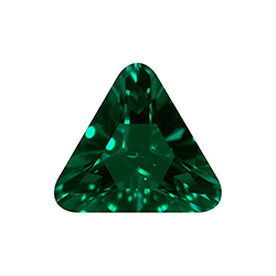 Aurora Crystal Point Back Fancy Stone Foiled - Triangle 23x23MM EMERALD #9021
