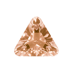 Aurora Crystal Point Back Fancy Stone Foiled - Triangle 23x23MM LT PEACH #3022