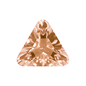 Aurora Crystal Point Back Fancy Stone Foiled - Triangle 23x23MM LT PEACH #3022