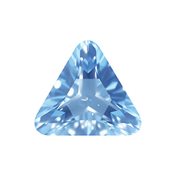 Aurora Crystal Point Back Fancy Stone Foiled - Triangle 23x23MM LT SAPPHIRE #7002