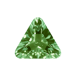 Aurora Crystal Point Back Fancy Stone Foiled - Triangle 23x23MM PERIDOT #9013