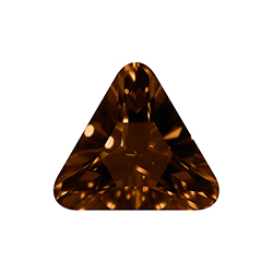 Aurora Crystal Point Back Fancy Stone Foiled - Triangle 23x23MM SMOKED TOPAZ #3052