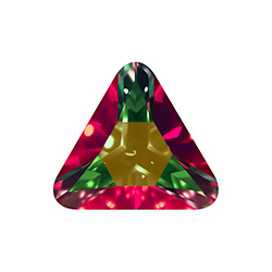 Aurora Crystal Point Back Fancy Stone Foiled - Triangle 23x23MM VITRAIL MEDIUM #0001VM
