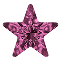 Aurora Crystal Point Back Fancy Stone Foiled - Star 10MM AMETHYST #6021

