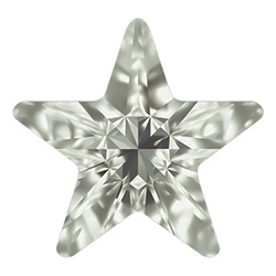 Aurora Crystal Point Back Fancy Stone Foiled - Star 10MM BLACK DIAMOND #1021
