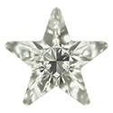 Aurora Crystal Point Back Fancy Stone Foiled - Star 10MM BLACK DIAMOND #1021
