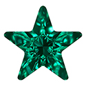 Aurora Crystal Point Back Fancy Stone Foiled - Star 10MM EMERALD #9021


