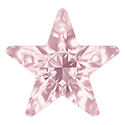Aurora Crystal Point Back Fancy Stone Foiled - Star 10MM LT ROSE #5002

