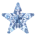 Aurora Crystal Point Back Fancy Stone Foiled - Star 10MM LIGHT SAPPHIRE #7002