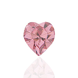 Austrian Crystal Point Back Fancy Stone - Heart 08.8x8MM LT ROSE
