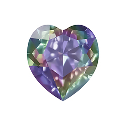 Aurora Crystal Point Back Fancy Stone Foiled - Heart 15.5x14MM CRYSTAL AB #0001AB