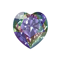 Aurora Crystal Point Back Fancy Stone Foiled - Heart 05.5x5MM CRYSTAL AB #0001AB